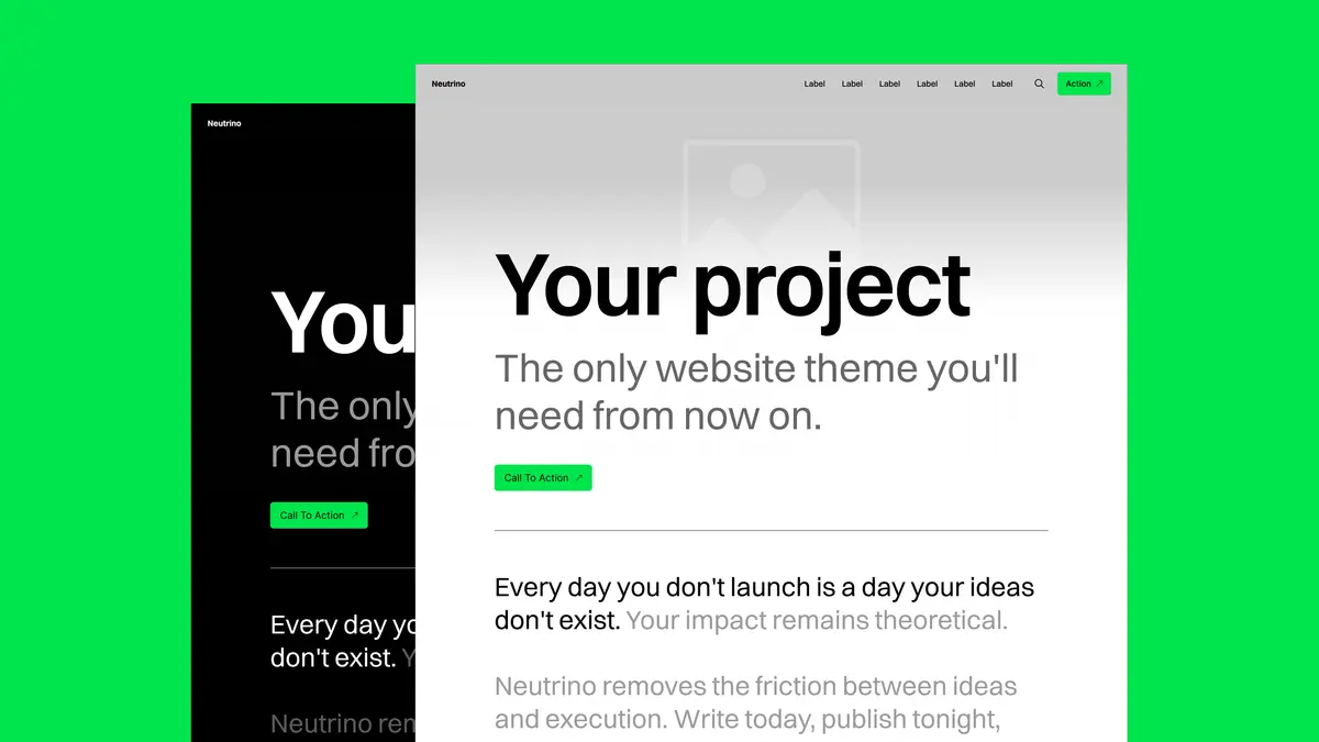 Neutrino theme for Ghost product image