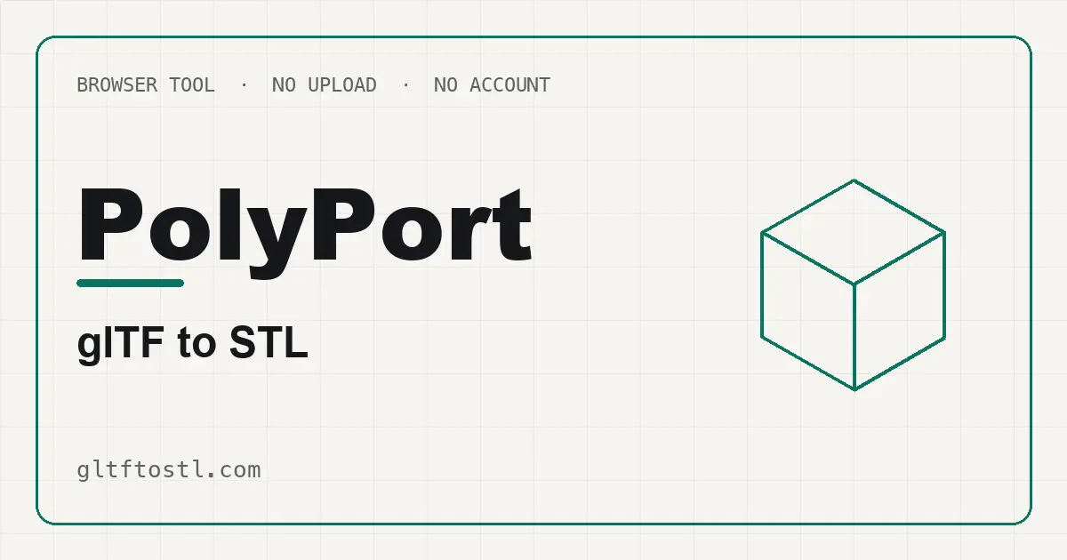 Gltftostl product image