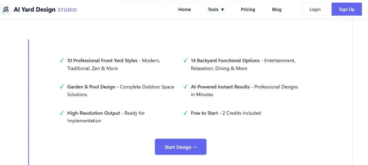 AI Yard Design Studio product image