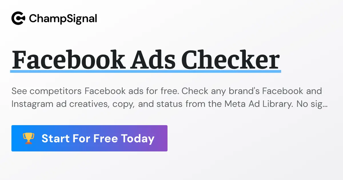 Facebook Ads Checker product image