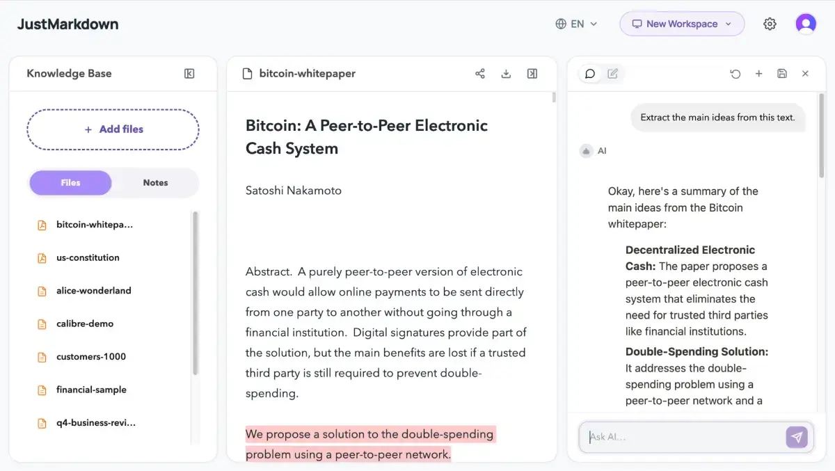 JustMarkdown product image