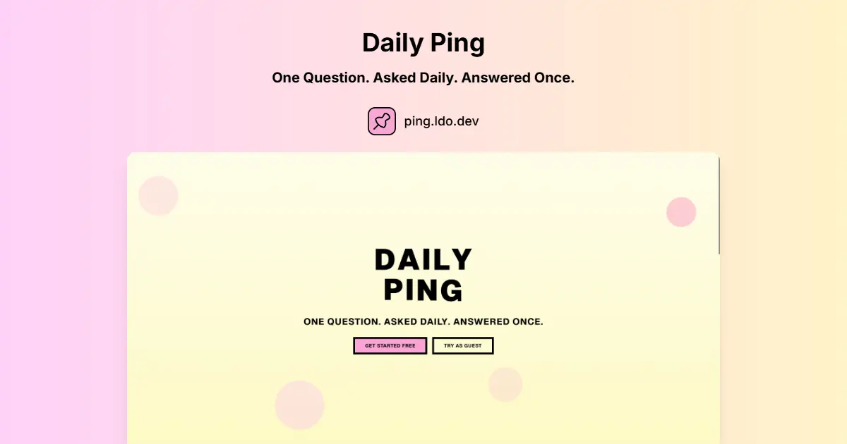 Daily Ping product image