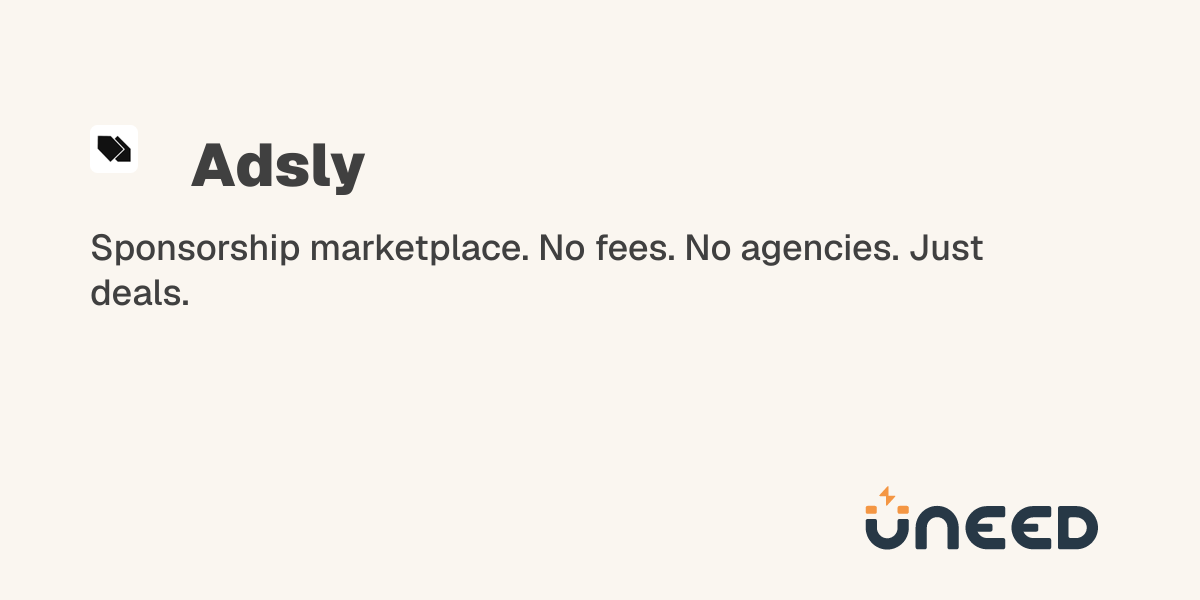 Discover Adsly on Uneed