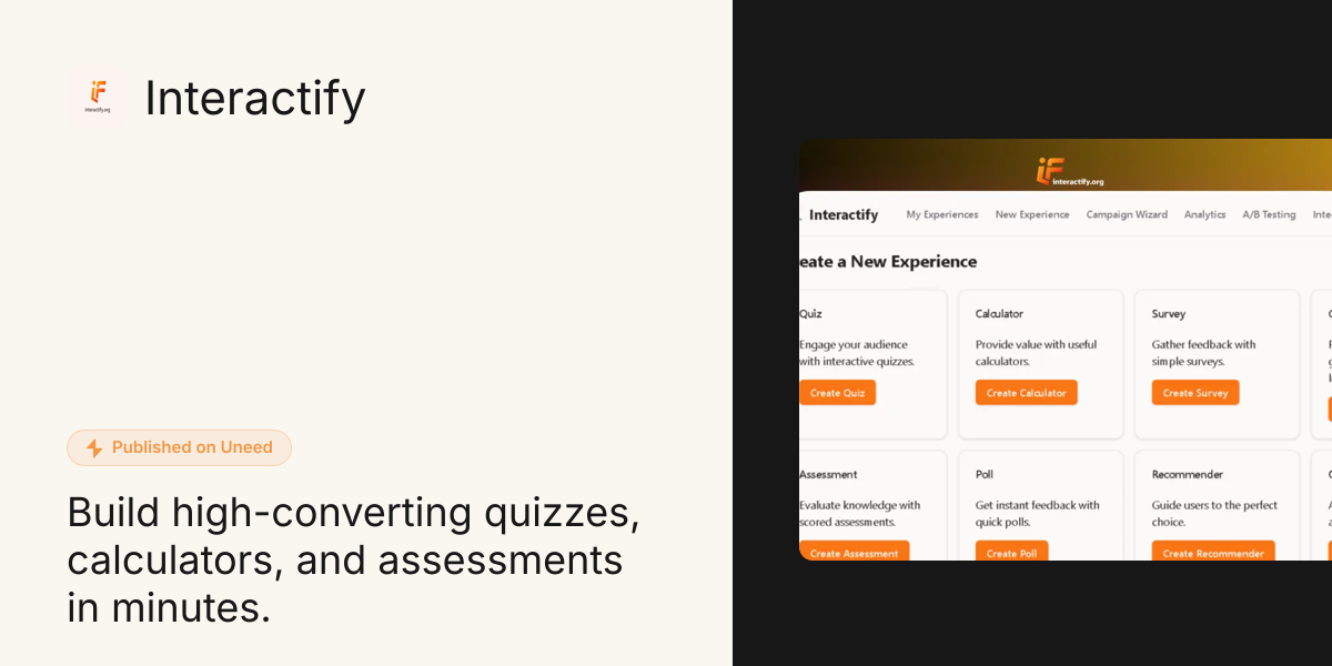 Discover Interactify on Uneed