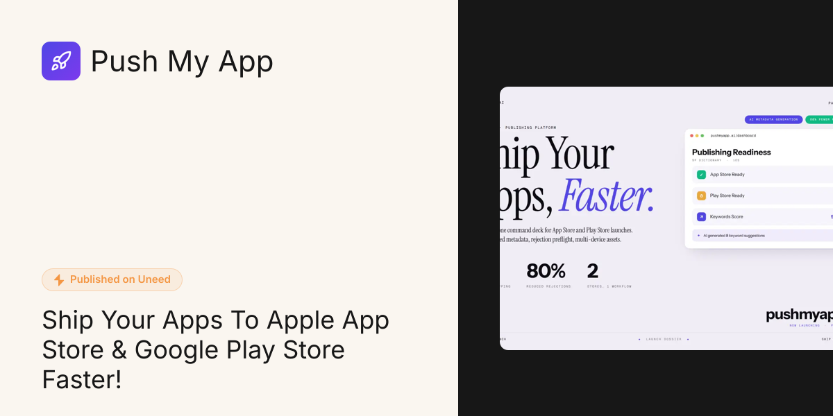 Discover Push My App on Uneed