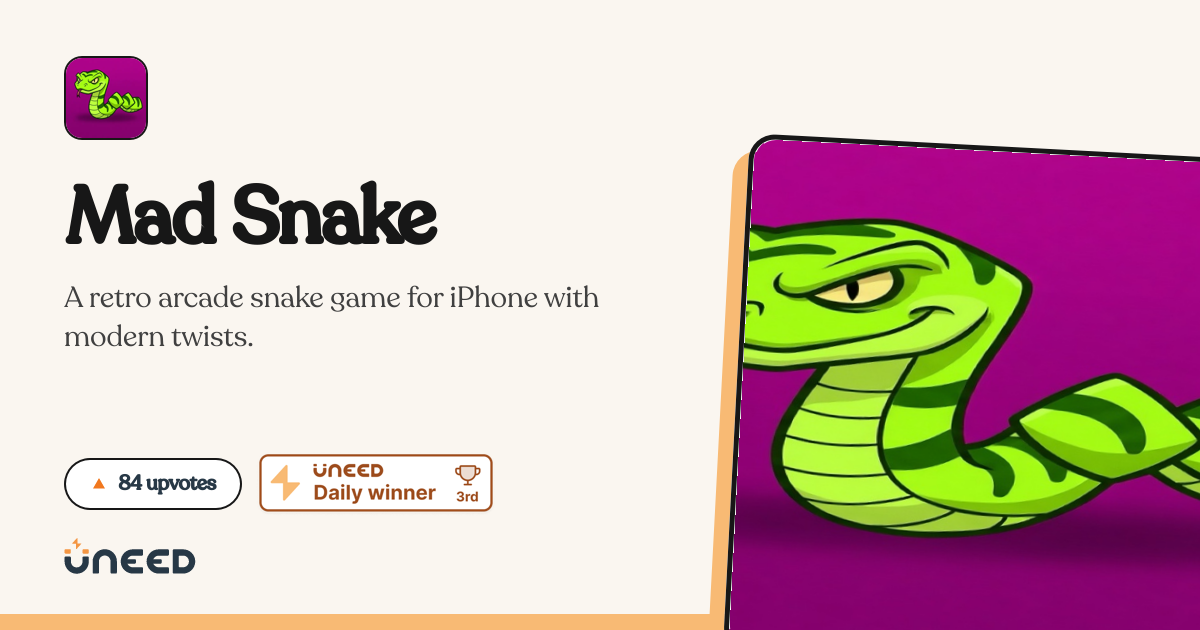 My iOS game is competing for Product of the Day