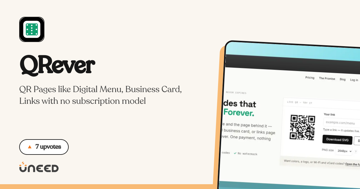 Discover QRever on Uneed